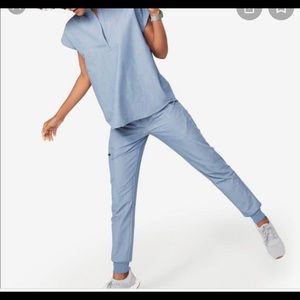 Figs Heather Indigo High wasted